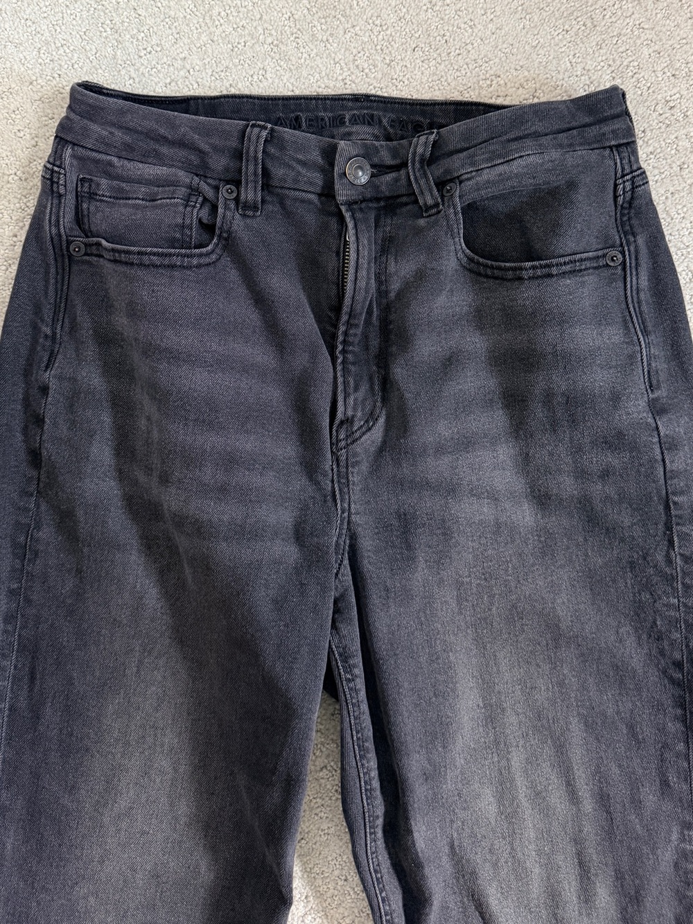 American Eagle Outfitters Straight Leg Black Wash Jeans